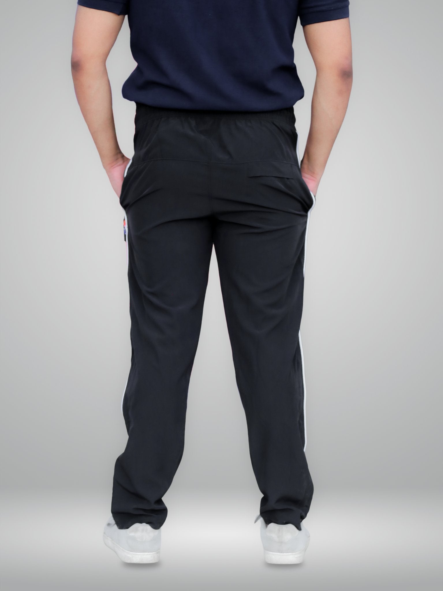 LOWO Classic Black Premium Micro Stretch Trouser