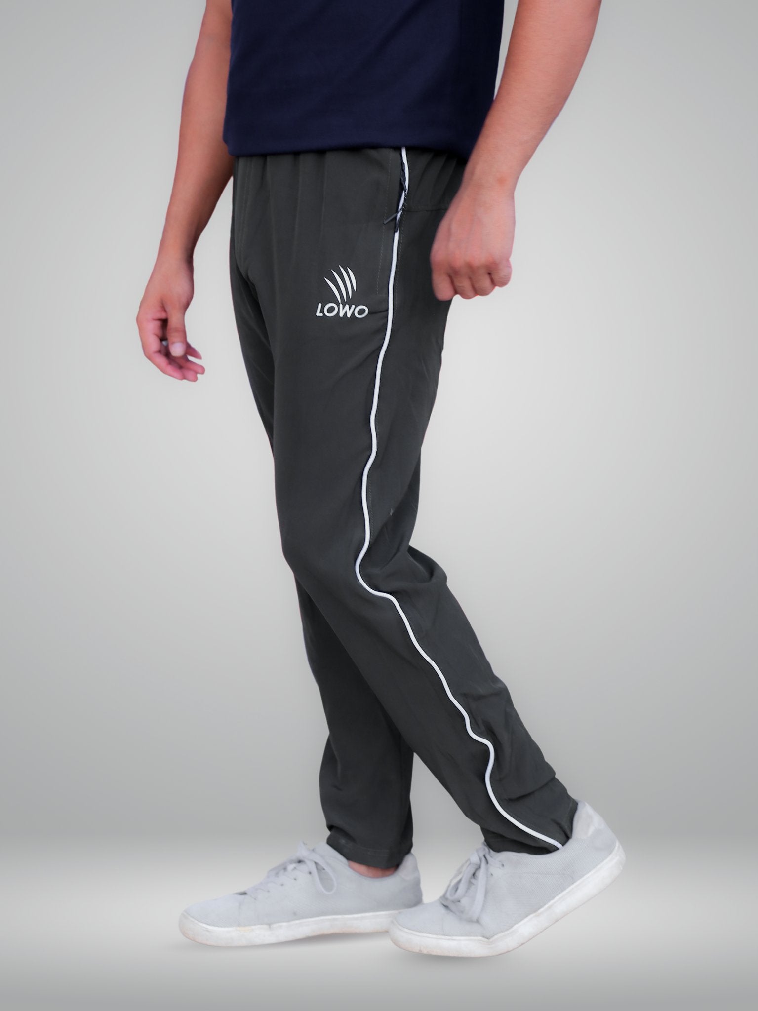 LOWO Classic Charcoal Premium Micro Stretch Trouser